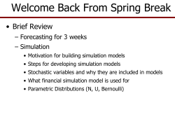Simulation Models for Risk Analysis Workshop