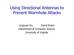 Sensor Networks - cs.Virginia