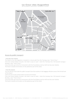 Access by public transport