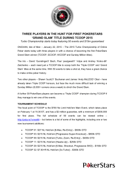 three players in the hunt for first pokerstars `grand slam`