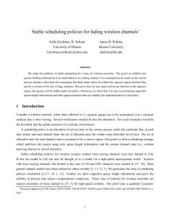 Stable scheduling policies for fading wireless channels