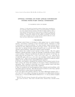 OPTIMAL CONTROL OF FUZZY LINEAR CONTROLLED SYSTEM