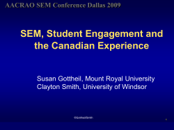 Student Engagement in Canada