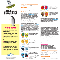Quick Rules - Outset Media Games