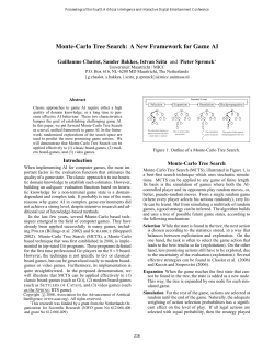 Monte-Carlo Tree Search: A New Framework for Game AI