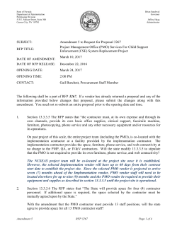 all else remains the same for rfp 3267.