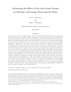 Measuring the Effect of the Zero Lower Bound on Medium