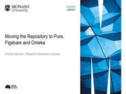 Moving the repository to PURE run by research office and an