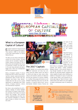 European Capitals of Culture more than 30 years