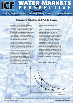 Economic Valuation and Public Goods