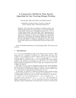 A Cooperative Multilevel Tabu Search Algorithm for the