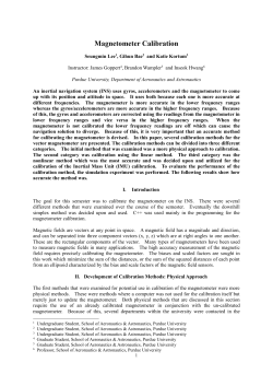 Magnetometer Calibration - Purdue Engineering