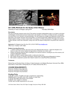 topic outline - Mentis - The University of Texas at Arlington