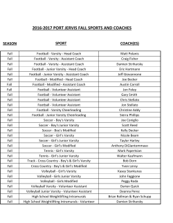2016-2017 port jervis fall sports and coaches