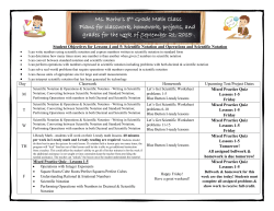Assignments for week of - Gulfport School District