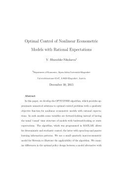 Optimal Control of Nonlinear Econometric Models with Rational
