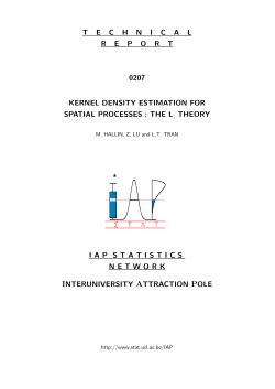 technicalreport 0207 kernel density estimation for spatial processes