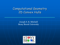 lecture-convex-hulls - Stony Brook AMS