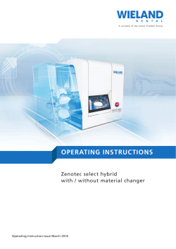 operating instructions