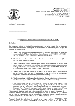 MC/Acctts/LTE/CA/2016-17 Dated: 30-06-2016