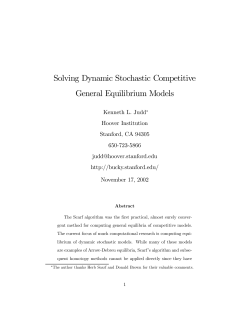 Solving Dynamic Stochastic Competitive General Equilibrium Models