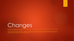 Changes - The Children`s Science Play Room