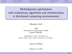 Multiobjective optimization with evolutionary algorithms and