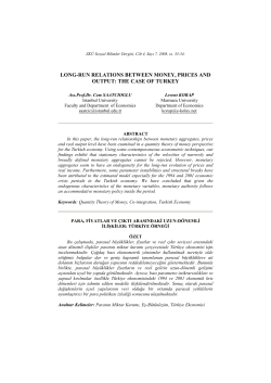 long-run relations between money, prices and output