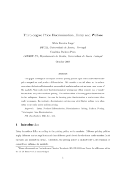 Third"degree Price Discrimination, Entry and Welfare