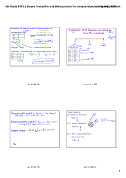 6th Grade FM 5.0 Simple Probability and Making charts for