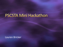 PSCSTA Mini Hackathon