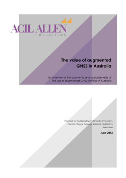 The value of augmented GNSS in Australia