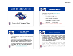 2015-16 GHSA/NFHS