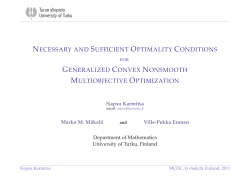 necessary and sufficient optimality conditions generalized convex