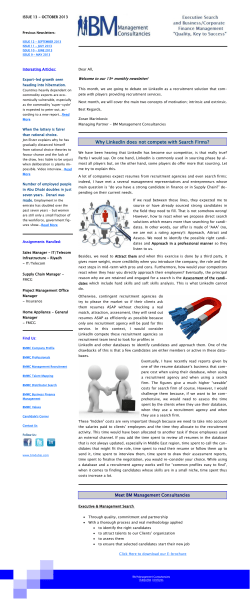 OCTOBER: Why LinkedIn does not compete with Search Firms?