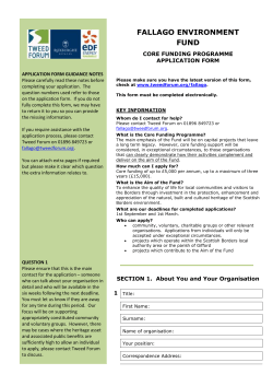 SECTION 1. About You and Your Organisation