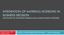 integration of materials modeling in business decision
