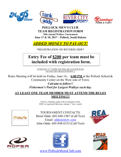 Entry Fee of $200 per team must be included with registration form.