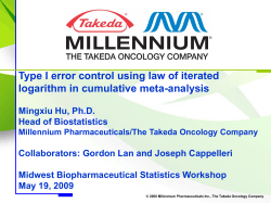 Meta-Analysis - Midwest Biopharmaceutical Statistics Workshop
