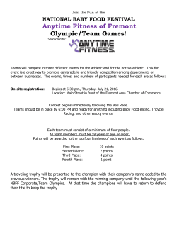 Anytime Fitness of Fremont Olympic/Team Games!