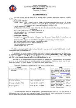 Construction/ Repair/rehabilitation/Improvement of Various