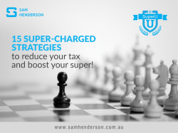 Strategy One &ndash; Salary Sacrifice