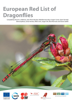 European Red List of Dragonflies - European Commission