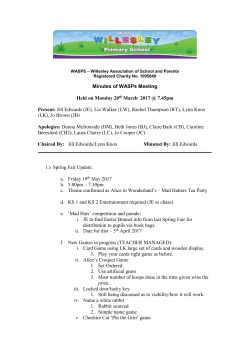 Name of School - Ashby Willesley Primary School