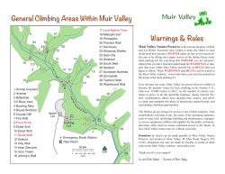 Muir Valley General Climbing Areas Within Muir Valley Warnings