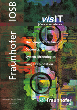 The competence triangle Optronics System Technologies Image