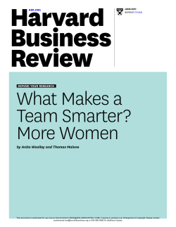 by Anita Woolley and Thomas Malone