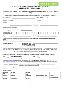 Northamptonshire County Council Letterhead Template