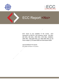 Draft ECC Report XX