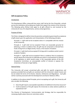 See our Gift Acceptance Policy